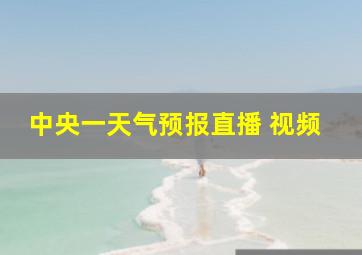 中央一天气预报直播 视频